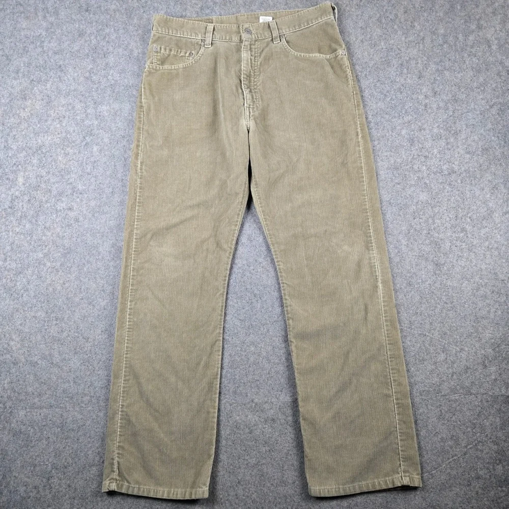 Vintage Levi's 505 Corduroy Pants Mens 34x30 Tan Straight Leg Skater Grunge 90s